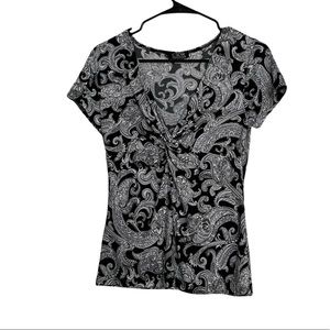 CKW Knitwear black and white blouse small